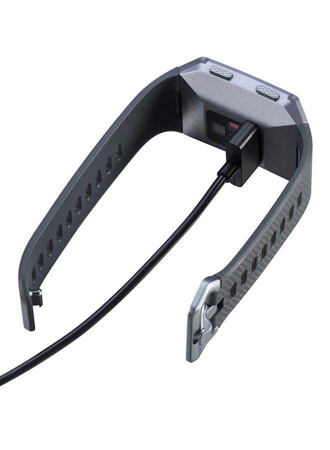 USB Charge Cable For Fitbit Ionic Black - Image 3